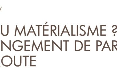 Article revue SB43 La fin du matérialisme